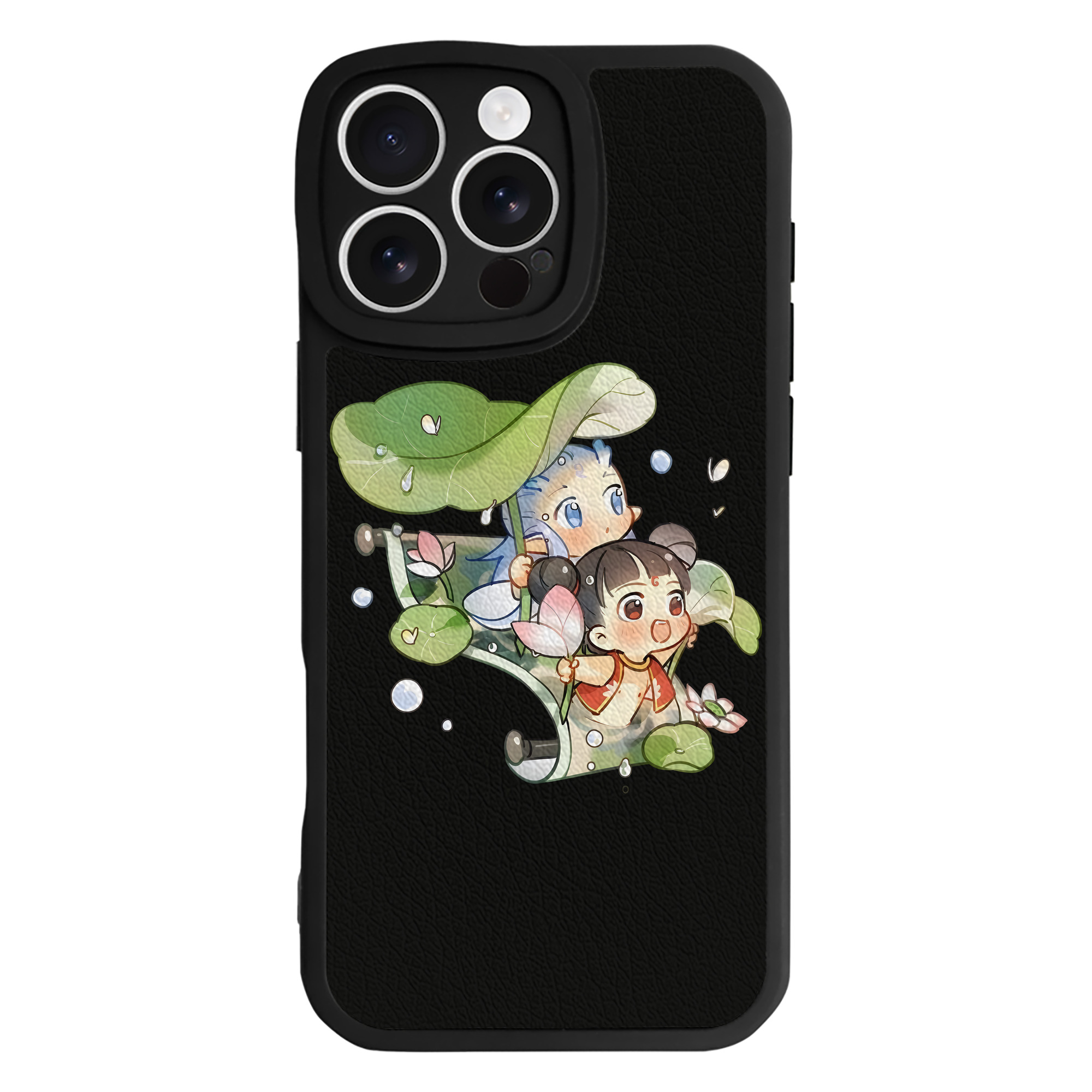 （画像用） Ne Zha 2 ナタ 魔童の大暴れ 【iPhone 16シリーズ対応】シリコンスマホケース（レザー調） 材質：シリコン